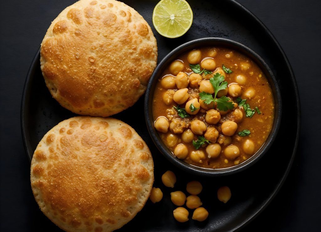 delicious-indian-chana-masala-with-puri